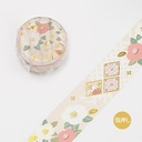 BGM Washi Tape 20mm Gold Camellia