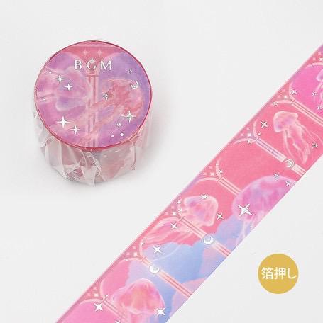 BGM Washi Tape 30mm Pink Jellyfish