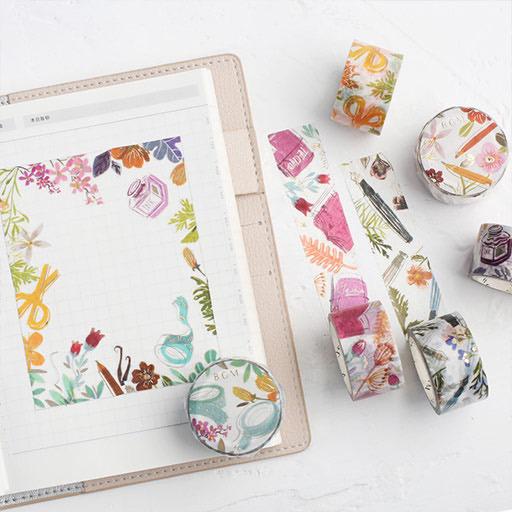 BGM Washi Tape Foil Stamping 20mm Women Scissor