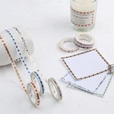 BGM Washi Tape Foil Stamping 5mm Blocks Green