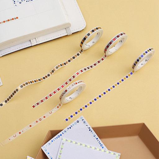 BGM Washi Tape Foil Stamping 5mm Pattern