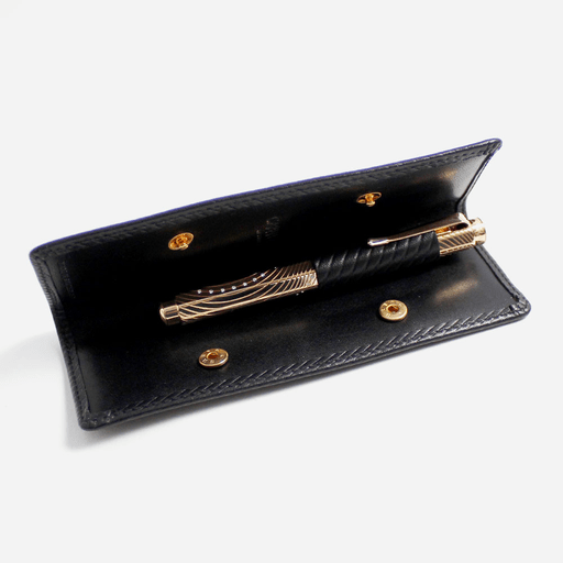CARAN D'ACHE Couture Leather 1-Pen Case Black