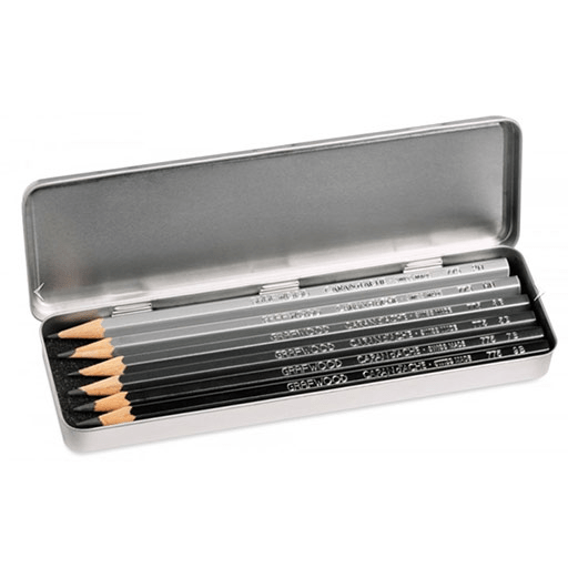 CARAN D'ACHE Grafwood Graphite Pencil Set x 6