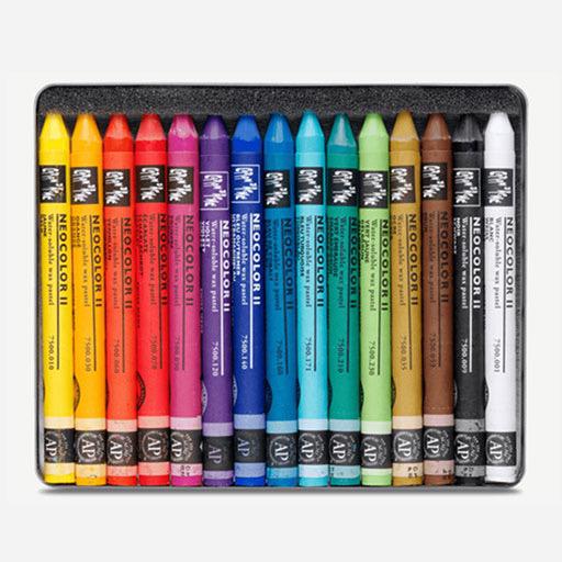 CARAN D'ACHE Neocolor II Water-Soluble Wax Pastel Set x 15