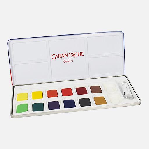CARAN D'ACHE Studio Gouache Pan Set x 13