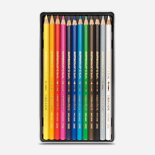 CARAN D'ACHE Supracolor Soft Watercolor Pencil Set x 12