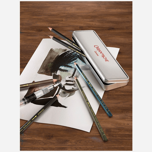 CARAN D'ACHE Technalo Water-Soluble Graphite Pencil Set x 7