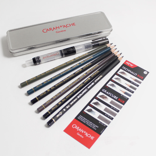 CARAN D'ACHE Technalo Water-Soluble Graphite Pencil Set x 7