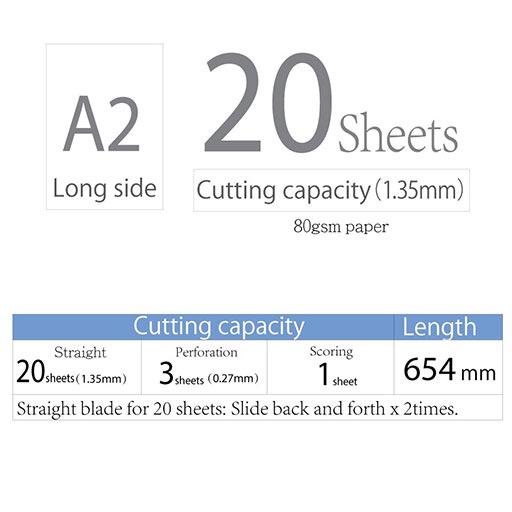 CARL 20-Sheet Rotary Paper Trimmer A2