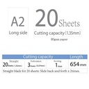 CARL 20-Sheet Rotary Paper Trimmer A2