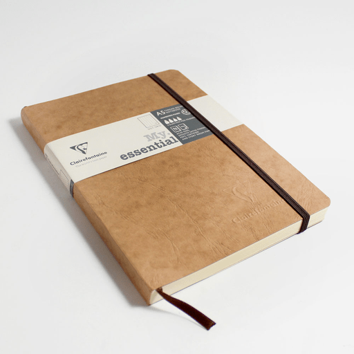 CLAIREFONTAINE Age Bag Thread-Bound Dot Bullet Journal 90gsm A5 x 96 Tobacco