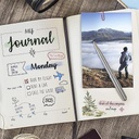 CLAIREFONTAINE Age Bag Thread-Bound Dot Bullet Journal 90gsm B5 x 96 Red