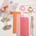 CLAIREFONTAINE Crepe Paper Macrame Flowers Set