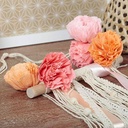 CLAIREFONTAINE Crepe Paper Macrame Flowers Set
