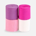 CLAIREFONTAINE Fireproofed Crepe Paper Roll Pink Set 5cm x 10m x 4