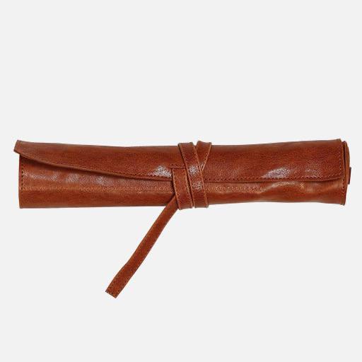 CLAIREFONTAINE Flying Spirit Brown Leather Pen Roll