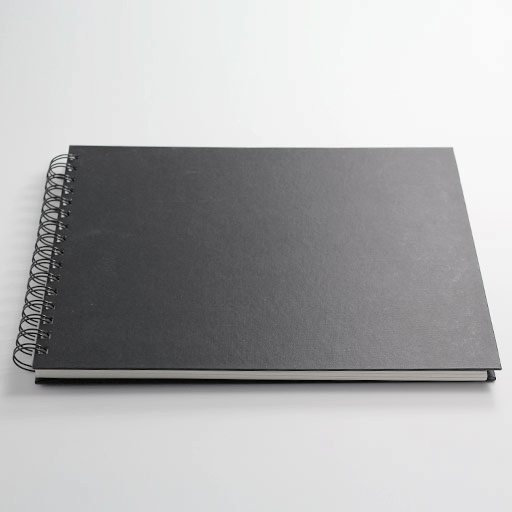 CLAIREFONTAINE Goldline Ivory Paper Landscape Spiral Sketchbook 140gsm A4 x 64