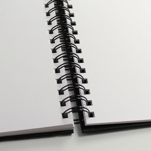 CLAIREFONTAINE Goldline White Paper Portrait Spiral Sketchbook 140gsm A5 x 64