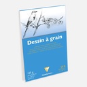 CLAIREFONTAINE Grain Drawing Paper Pad 125gsm A4 x 20