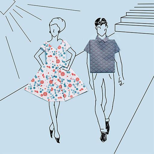 CLAIREFONTAINE Origami Paper Hanayo Print 70gsm x 60