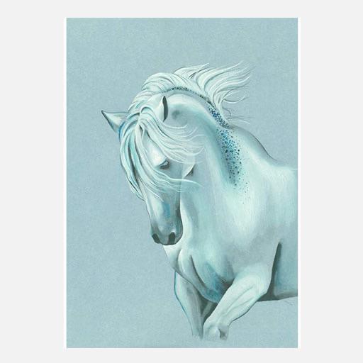 CLAIREFONTAINE Paint On Denim Blue Mix Media Paper Pad 250gsm A5 x 15