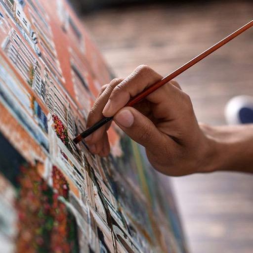 CLAIREFONTAINE Polycotton Natural Canvas Paper Pad 200gsm A3 x 10