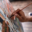 CLAIREFONTAINE Polycotton Natural Canvas Paper Pad 200gsm A3 x 10