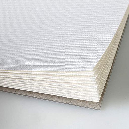CLAIREFONTAINE Polycotton White Canvas Paper Pad 200gsm A4 x 10