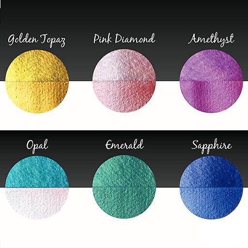 COLIRO Pearl Watercolor 30mm Bling Set x 6