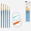 COLOR FACTORY Deluxe Taklon Round Brush Set x 5