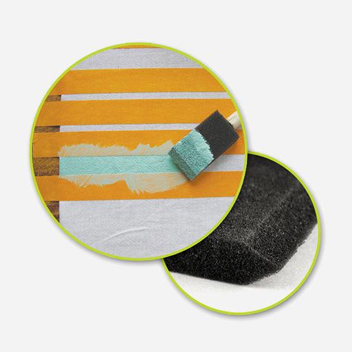 COLOR FACTORY Sponge Foam Brush Set x 5