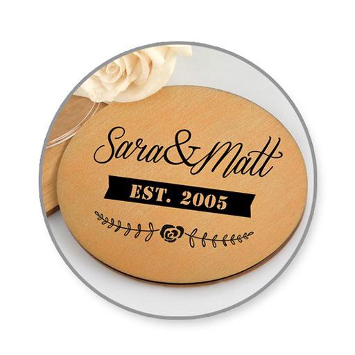 CRAFT MEDLEY Wood Coaster Round 9.5cm x 4