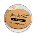 CRAFT MEDLEY Wood Coaster Round 9.5cm x 4