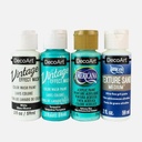 DECOART Designer Finishes 59ml Salt Wash Beach Set x 4