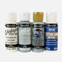 DECOART Designer Finishes 59ml Salt Wash Farmhouse Set x 4
