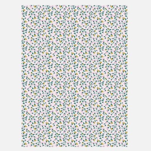 DECOPATCH Texture Paper 40cm x 60cm Foil Flower