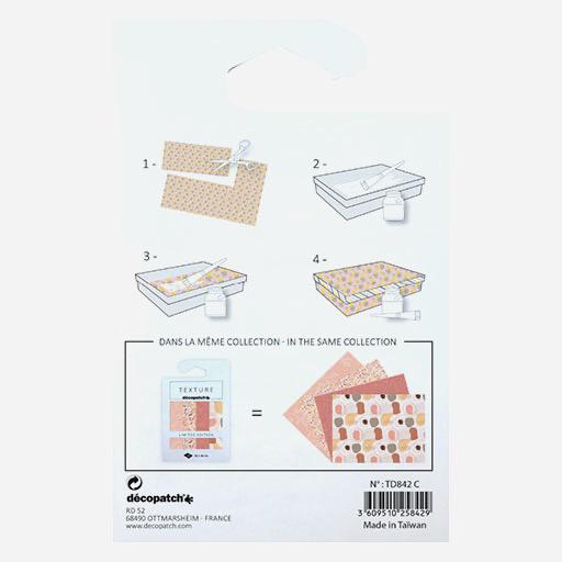 DECOPATCH Texture Paper 40cm x 60cm Tulip Flower