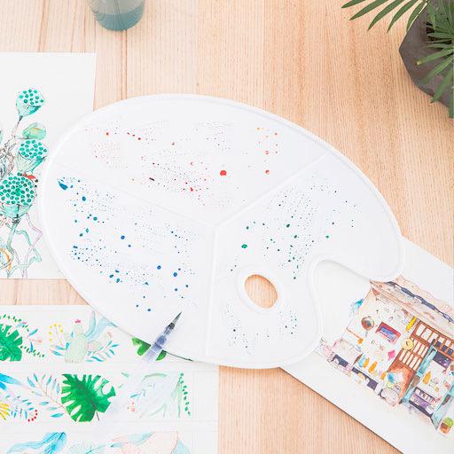 DELI 3-Well Plastic Palette