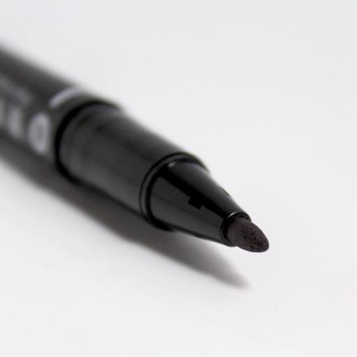 DELI Permanent Twin Marker Black