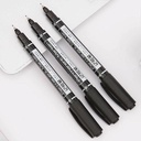 DELI Permanent Twin Marker Black