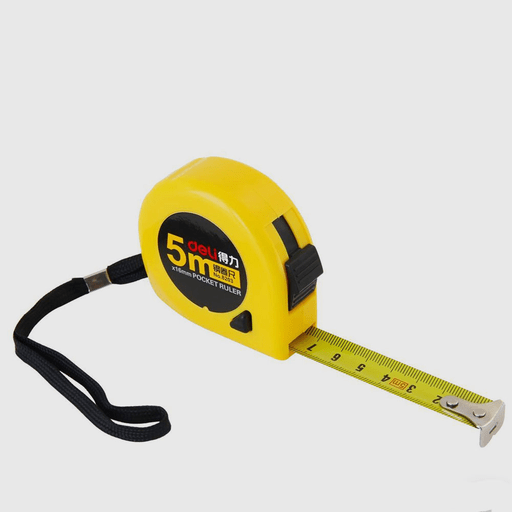 DELI Pocket Ruler Tape Measure 16mm x 5m