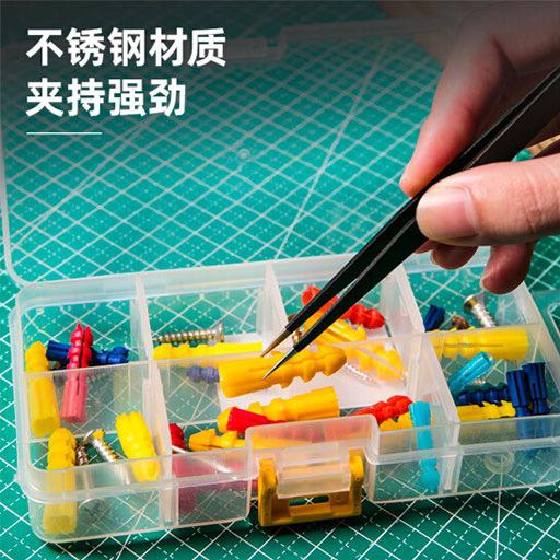 DELI Stainless Steel Tweezer Set x 3