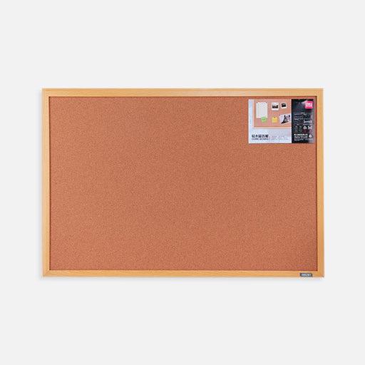 DELI Wooden Frame Cork Board 40cm x 60cm