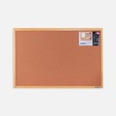 DELI Wooden Frame Cork Board 40cm x 60cm
