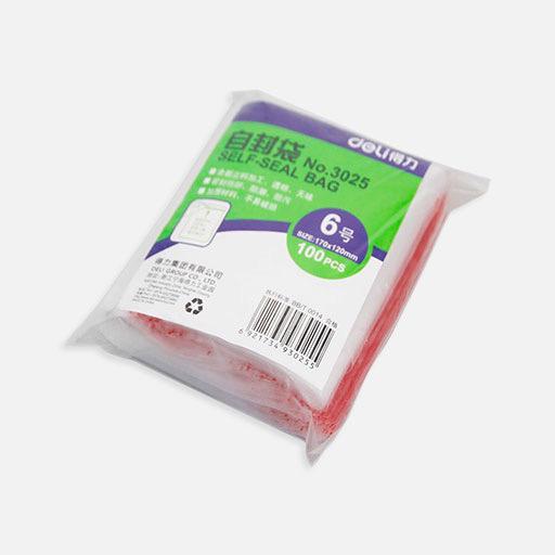DELI Zip Lock Bag 12cm x 16cm x 100