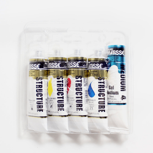 DERIVAN Matisse Structure Acrylic 75ml Intro Set x 5