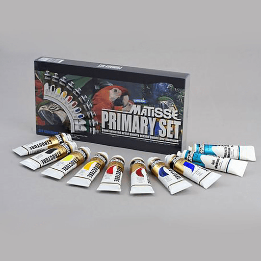 DERIVAN Matisse Structure Acrylic 75ml Primary Set x 10