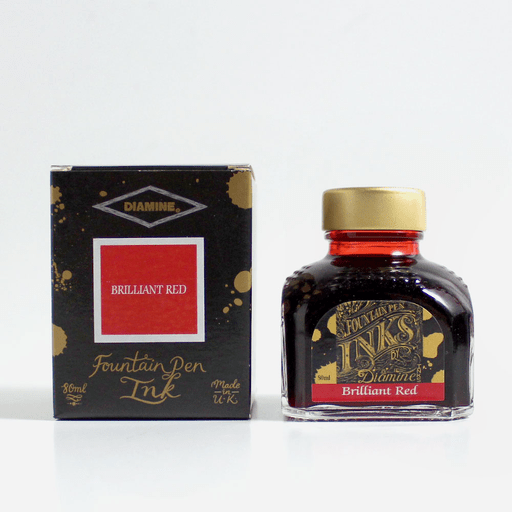 DIAMINE Fountain Pen Ink 80ml Brilliant Red