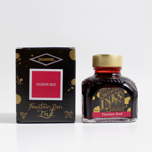 DIAMINE Fountain Pen Ink 80ml Passion Red