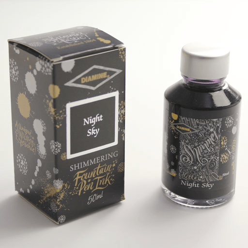 DIAMINE Shimmering Fountain Pen Ink 50ml Night Sky
